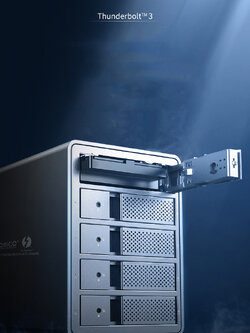 ORICO 9558T3 Thunderbolt 3 Aluminum Alloy 5-Bay 3.5-inch Hard Drive Enclosure
