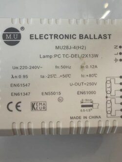 Philipsบัลลาสต์อิเล็กทรอนิกส์ จำนวน 1 อัน