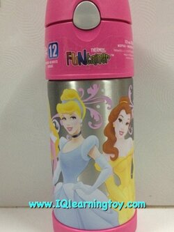 ของหมดค่ะ!!!Thermos - FUNtainer Straw Bottle Disney Princess 2 กระติกน้ำสูญญากาศ 12 oz. เก็บความร้อน&ความเย็น แบรนด์คุณภาพ จาก USA (จัดส่งฟรี)