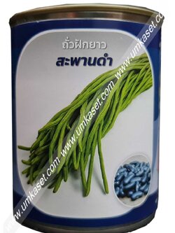 ถั่วฝักยาว(เมล็ดดำ) สะพานดำ ตราลูกโลก