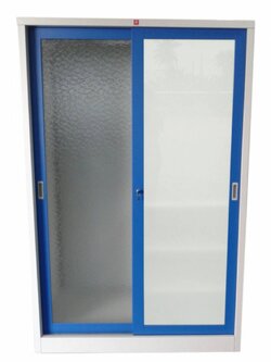 ตู้เสื้อผ้าบานเลื่อน-กระจกฝ้าลายทับทิม KSF-126K