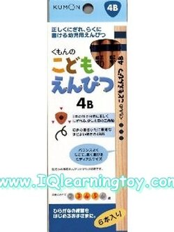 Kumon-Tringle Shape Pencil ดินสอสามเหลี่ยม คุมอง 1 กล่องมี 6 แท่ง ดินสอสามเหลี่ยม 4B ความยาว 15 cm. เหมาะกับเด็กอายุ 3-5 ปี