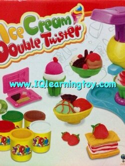ชุดแป้งโดว์ สำหรับเล่นฝึกทำไอศครีม ฝึกความคิดสร้างสรรค์ในการคิดรูปแบบ ไอศครีมรสต่างๆที่น้องๆชอบ ฝึกกล้ามเนื้อมือ ส่งฟรีค่ะ