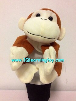 Monkey-หุ่นมือตุ๊กตาสัตว์สอนคำศัพท์รูปลิง ใช้ประกอบการสอนหรือใช้เพื่อเสริมในกิจกรรมต่างๆ ให้สนุกสนาน มีชีวิตชีวามากขึ้น
