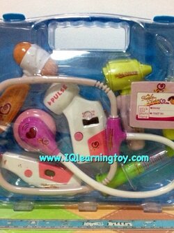 Doctors Kit 9 pcs. (Blue) ของเล่นชุดคุณหมอ มาพร้อมอุปกรณ์แสนสนุก 9 ชิ้น (สีฟ้า) จัดส่งฟรีค่ะ