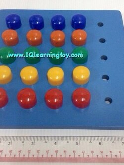 กระดานปักหมุดฝึกนับเลข 1-25 เป็นการเรียนรู้จักสีต่างๆ ฝึกการนับ ฝึกพัฒนาการกล้ามเนื้อมือ และฝึกสายตาให้สัมพันธ์กับมือ ส่งฟรี