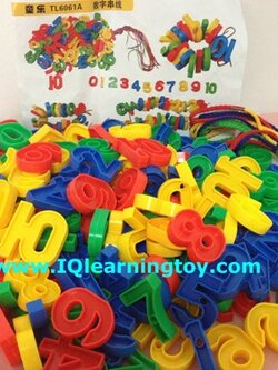 Roap-123 ตัวเลขร้อยเชือก ฝึกความเข้าใจเรื่องตัวเลข เรียนรู้เรื่องสี พัฒนาการกล้ามเนื้อมือ ฝึกสมาธิ (2+) ส่งฟรีค่ะ