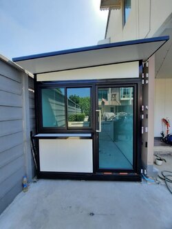 บ้านสำเร็จรูป งานต่อเติม 2.30x6.00 เมตร ร้านกาแฟ