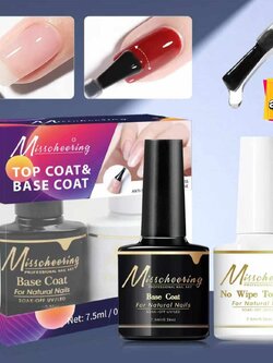 เซตท็อปเบส Misscheering Top Coat & Base Coat ขนาด7.5ml