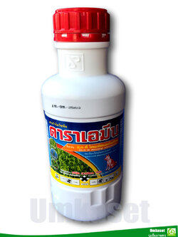 ดาราเอมีน (2-4 ดี ไดเมทิลแอมโมเนียม) ขนาด1 ลิตร สารกำจัดวัชพืช ประเภทใบกว้าง/ หมาแดง