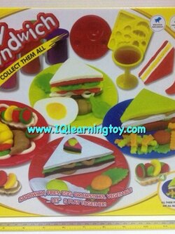 ชุดแป้งโดว์ สำหรับเล่นฝึกทำแซนวิชและขนมปังแบบต่างๆ ชุดใหญ่ ฝึกความคิดสร้างสรรค์ ฝึกกล้ามเนื้อ สอนเรื่องการสร้างความสัมพันธ์ ส่งฟรีค่ะ