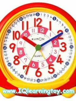 Kumon- นาฬิกาปลุกคุมอง KUMON ใช้สอนเรื่องเวลาและใช้เป็นนาฬิกาปลุกได้จริงค่ะ มีตัวเลขกำกับอย่างละเอียด ให้เด็กเล็กเข้าใจง่าย จัดส่งฟรีค่ะ