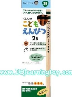 Kumon-Tringle Shape Pencil ดินสอสามเหลี่ยม คุมอง 1 กล่องมี 6 แท่ง ดินสอสามเหลี่ยม 2B ความยาว 17 cm. เหมาะกับเด็กอายุ 4-6 ปี