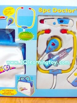 Doctor s Kit 9 pcs. (Blue) ของเล่นชุดคุณหมอ มาพร้อมอุปกรณ์แสนสนุก 8 ชิ้น (สีฟ้า) สร้างจินตนาการและแรงบันดาลใจแสนสนุกให้กับเด็กๆ ** จัดส่งฟรีค่ะ