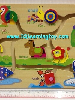 ของเล่นไม้ - รางเลื่อนสวนสัตว์สอนเรื่องความสัมพันธ์ ฝึกทักษะและพัฒนาการกล้ามเนื้อมือ และตาให้สัมพันธ์กัน พร้อมฝึกการสังเกตจดจำ ฝึกสมาธิ ส่งฟรี