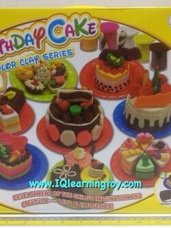 ชุดแป้งโดว์ Birthday Cake สำหรับเล่นฝึกทำเค้กวันเกิดหลากหลายรูปแบบชุดใหญ่ ฝึกความคิดสร้างสรรค์ ฝึกกล้ามเนื้อ สอนสร้างความสัมพันธ์ ส่งฟรีค่ะ