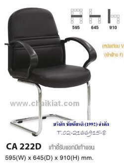 เก้าอี้รับแขกมีเท้าแขน CA222D