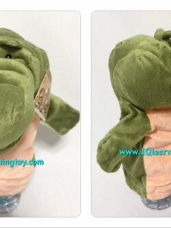 หุ่นมือหัวสัตว์ รูปจระเข้ ขยับปากได้ ขนนุ่มมากก ส่งฟรี