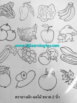 ตรายาง ชุดผัก-ผลไม้ ขนาด 2 นิ้ว(30ชิ้น) ภาพคมชัด ด้ามจับถนัดมือ แข็งแรง ทนทาน คุ้มค่าจริงๆค่ะ ส่งฟรี