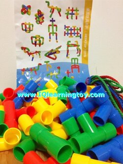 เกมต่อท่อหลากทิศหลายทาง - เพื่อเสริมพัฒนาการฝึกกล้ามเนื้อมือและสมาธิของเด็ก เรียนรู้เรื่องสีและIQ ฝึกความจำเป็นประโยชน์กับเด็กทุกวัยค่ะ จัดส่งฟรี