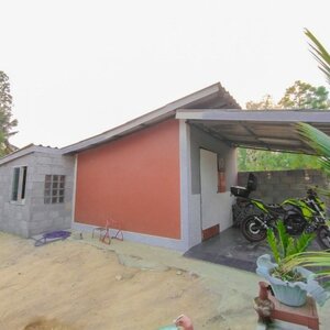 บ้านหลังเล็กสร้างแบบประหยัดงบ 1 ห้องนอน พร้อมระเบียงหน้าบ้าน งบ 30000