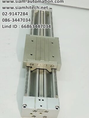 Rodless Cylinder ยี่ห้อ SMC รุ่น MY1C16G-200L (Used)