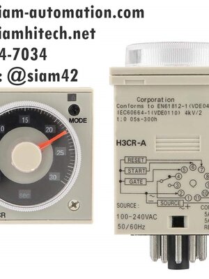 Timer OMRON รุ่น H3CR-A (1.2s-300h, 100-240VAC, 100-125VDC)