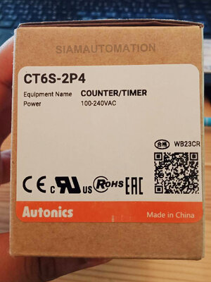 Autonics Counter/Timer CT6S-2P4 100-240 VAC (NEW)