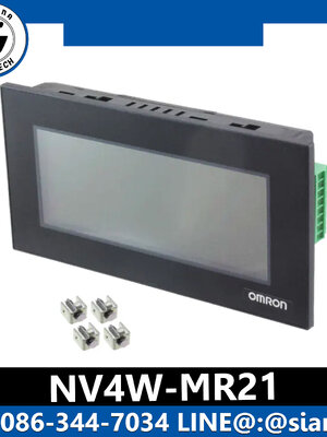 จอทัชสกรีน Omron รุ่น NV4W-MR21 ( ขนาด 4.6" ไฟ 24 VDC ปรับ 3 สี ขาว,ชมพู,แดง ) (New)
