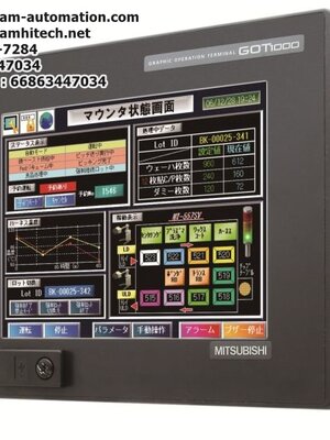 จอทัชสกรีน Mitsubishi รุ่น GT1555-QSBD (ขนาด 5.7" ไฟ 24 VDC ) NEW