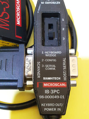 Micro Scan ยี่ห้อ Microscan รุ่น MS-3 พร้อมคีย์บอร์ด รุ่น IB-3 PC สินค้ามือ2 สภาพ90%