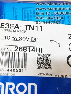 E3FA-TN11 Photoelectric Sensor Omron