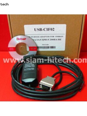 สายลิ้งค์PLC OMRON รุ่น USB-CIF02 ใช้กับรุ่น CPM1A/CPM2A/CQM1/C200HA/C200HE ( NEW )
