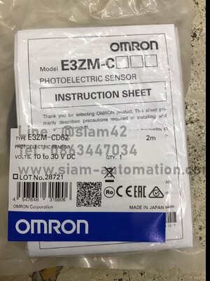 Photoelectric Sensor OMRON E3ZM-CD62 2M