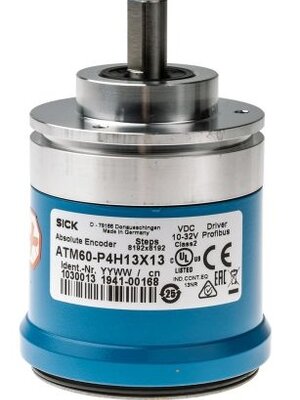 Sick Absolute encoder VDC10-32V ATM60-P4H13X13 & Anschlussadapter AD-ATM60-KA3PR