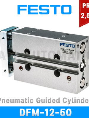 Festo Pneumatic Guided Cylinder DFM-12-50 NEW