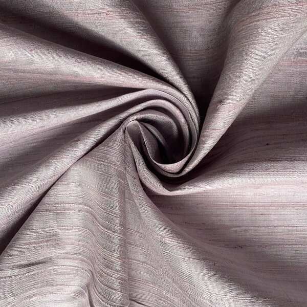 Naturally Dyed Slubbed Silk, Heavy Textured, Light Mauve Grey