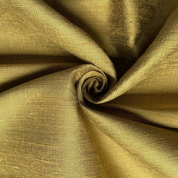 Naturally Dyed Slubbed Silk, Heavy Textured, Yellow