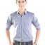 เสื้อเชิ้ตผู้ชายสีเทา S-020