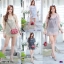 เซต #สาวอวบ เสื้อสายเดี่ยวสกรีนBaby girl+เสื้อซีทรู TW5793