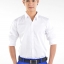 เสื้อเชิ้ตผู้ชายสีขาว S-018