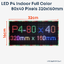 LED P4 Indoor RGB 80x40 Pixels ขนาด 320mmx160mm โมดูลจอแสดงผล LED RGB Panel