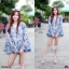เสื้อ #สาวอวบ ซีทรู คอวี แขนระบาย TW5423