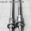 บอลสกรู Ball screw, ยาว 190ซม. เส้นผ่านศูนย์กลาง 2.5นิ้ว Pitch 1.5นิ้ว, บอลยาว 8 นิ้ว (มือสอง)