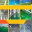 พื้นpu สนามกีฬา สีโพลียูรีเทน Polyurethane พื้นสนามฟุตซอล ตะกร้อบาสเกตบอล เทนนิส แบดมินตัน เทเบิลเทนนิส หนา2mm ราคา350บาท
