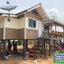 5-035 บ้านน็อคดาวน์ยกสูง 2 เมตร ทรงจั่วมุกซ้อน สีน้ำตาล