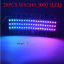 WS2811 5050 3 LED 12V กันน้ำไฟ LED โมดูล RGB ฟูลคัลเลอร์ 20PCS แผงสีขาว