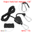 (1 ชิ้น) รอกแขวนไฟปรับระดับอย่างดี ตะขอโลหะแข็งแรง รับน้ำหนักสูงสุด 68 KG. Rope Ratchet Hanger
