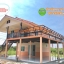 5-037 บ้านน็อคดาวน์ทรงจั่วมุกซ้อน (สีส้ม)