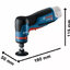 BOSCH GWG 12V-50S เครื่องขัดมุมฉากไร้สาย 12V เครื่องเปล่า บอช